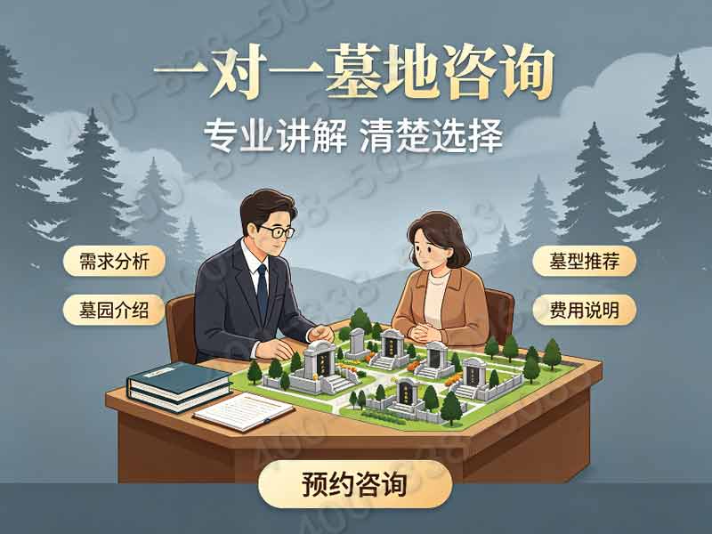 万桐园公墓中小型景观墓碑分层定价 同等价位配套更完善咨询热线与服务项目全览